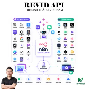 Thư Viện Node n8n AI — Tạo Ảnh & Video Hàng Loạt | RevidAPI