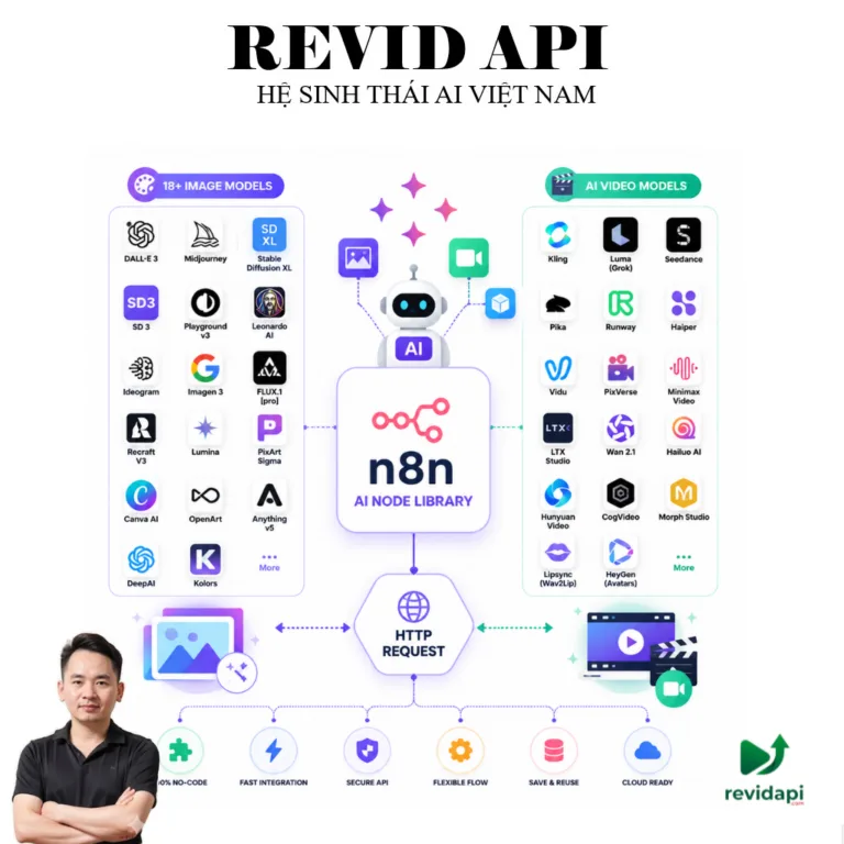 Thư Viện Node n8n Download & Edit Video | RevidAPI Miễn Phí