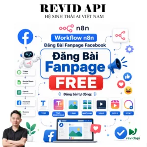 Workflow n8n Đăng Bài Fanpage Facebook Tự Động Miễn Phí | JSON + Access Token