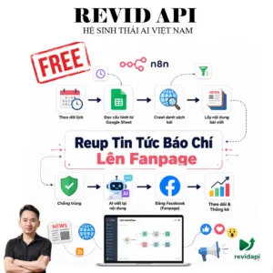 Workflow n8n Reup Tin Tức Báo Chí Lên Fanpage — Miễn Phí