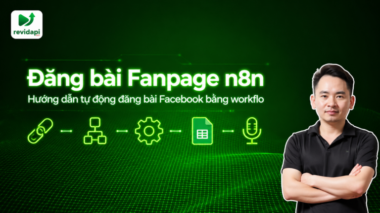 Hướng dẫn Đăng bài Fanpage Facebook Tự động với n8n — ảnh bìa | RevidAPI