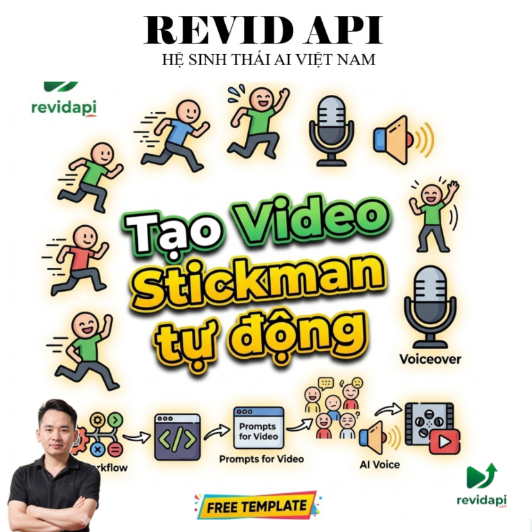 Tạo Video người que Kể Chuyện Tự Động với workflow N8N | Free Template